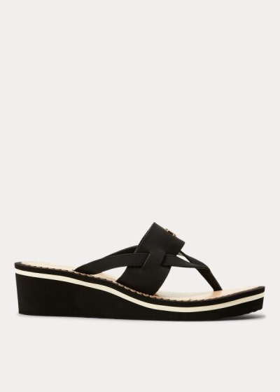 Sandálias Ralph Lauren Rosalind Wedge Mulher 93152-YFNV